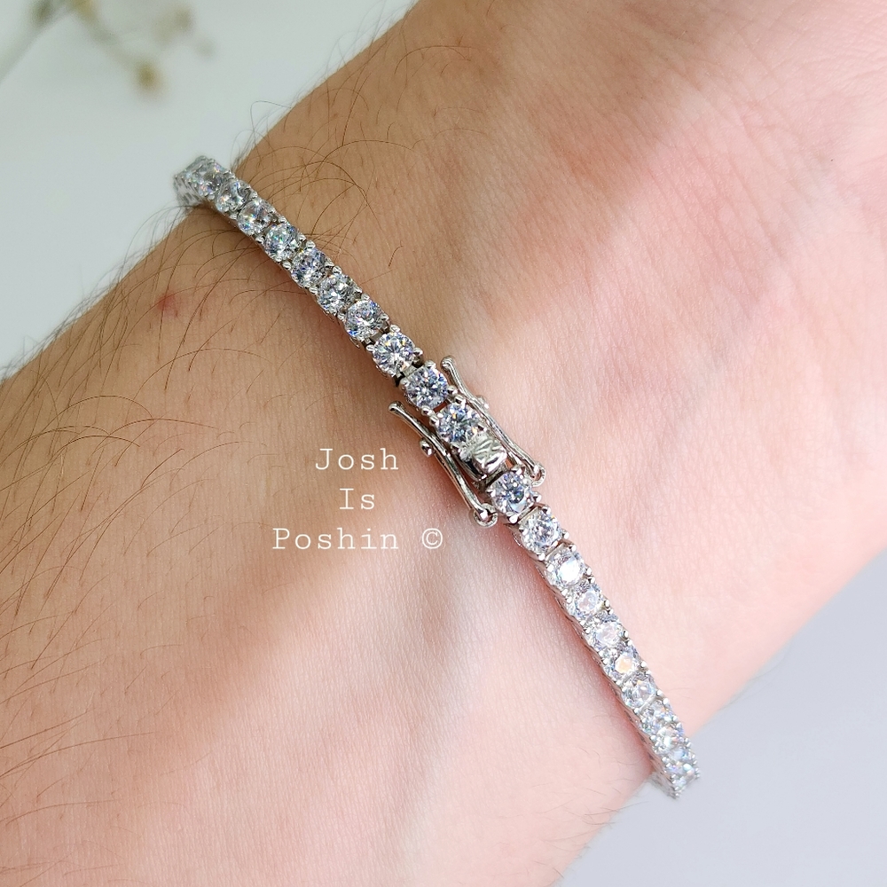 925 Silver Tennis Bracelet